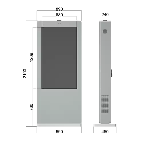 Digital Signage Kiosk for Outdoor Toucan 32