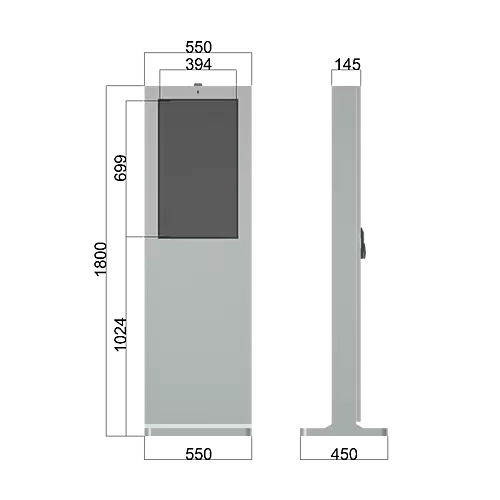 Outdoor Digital Signage Kiosk Toucan 32